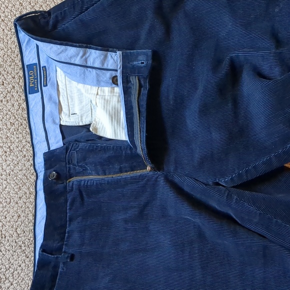 Polo Navy Corduroy Eclectic Grandpa Trousers 38 X 30 - Picture 5 of 11